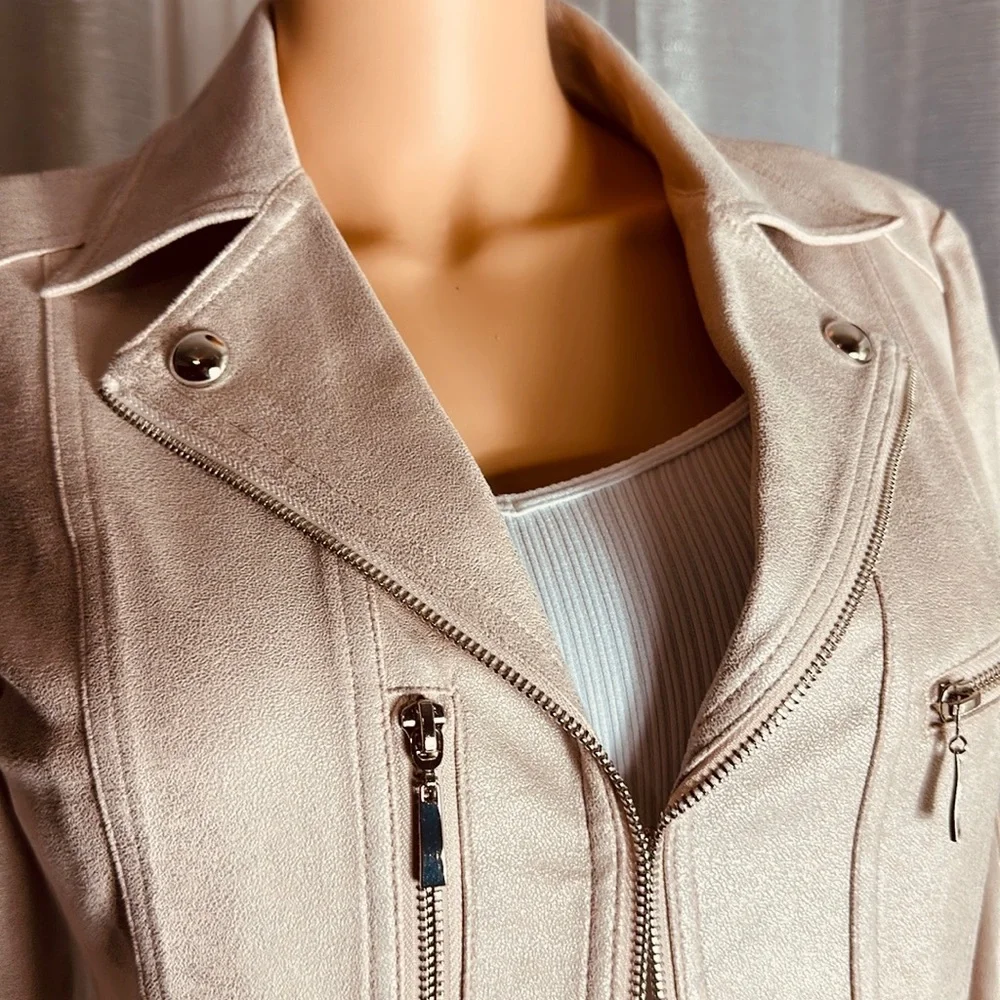 Lena Gabrielle beautiful casual novelty pink jacket, size 6 - Picture 7 of 14